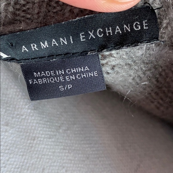 Armani Exchange Wool Mohair Crop Sweater S - Picture 4 of 5